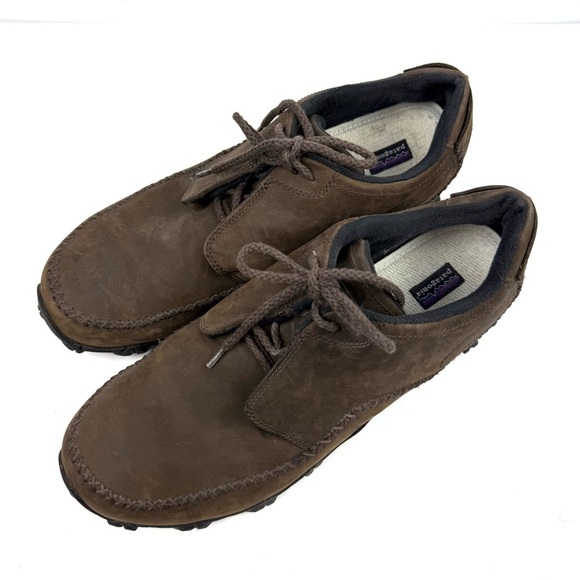 Patagonia Cabot Shoes‎ 14 Mens Vibram Sole Brown Velvet Suede Lace Up 47 - Picture 2 of 11
